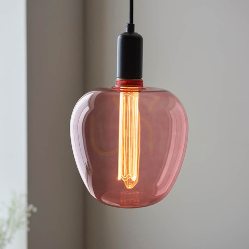 Sprawdź Lampa stołowa Endon Roves różowa E27 2,8 W 19 cm