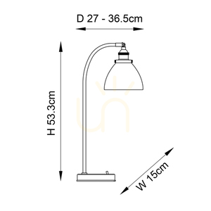 Lampa stołowa Endon Hansen srebrna stal szkło E14 2 Lampa stołowa Endon Hansen srebrna stal szkło E14 small 2