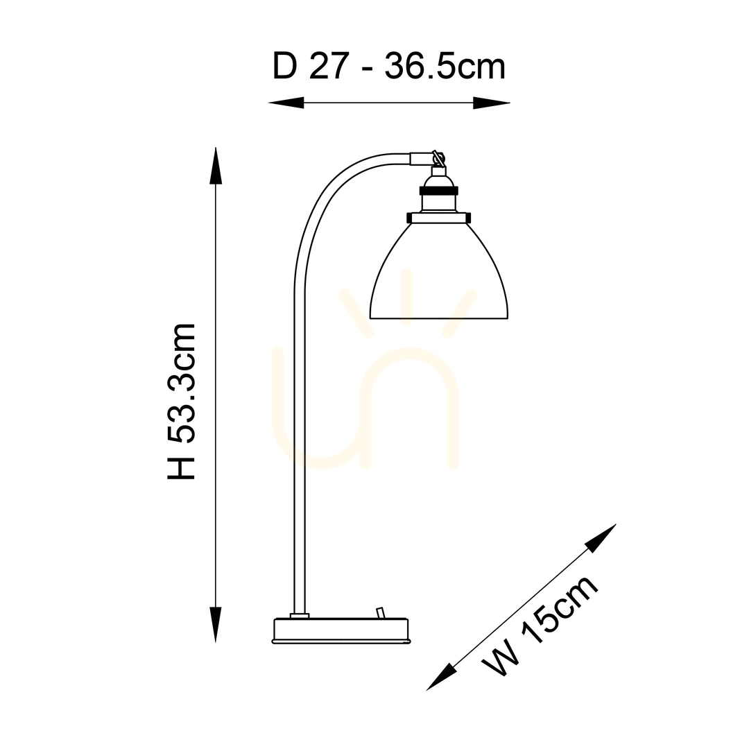 Obejrzyj Lampa stołowa Endon Hansen srebrna stal szkło E14 Lampa stołowa Endon Hansen srebrna stal szkło E14