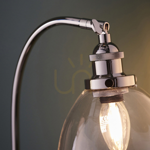 Lampa stołowa Endon Hansen srebrna stal szkło E14 8 Lampa stołowa Endon Hansen srebrna stal szkło E14 small 8