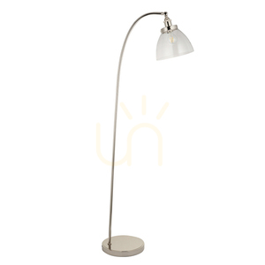Lampa stojąca Endon Hansen srebrna stal szkło E27 152 cm small 9