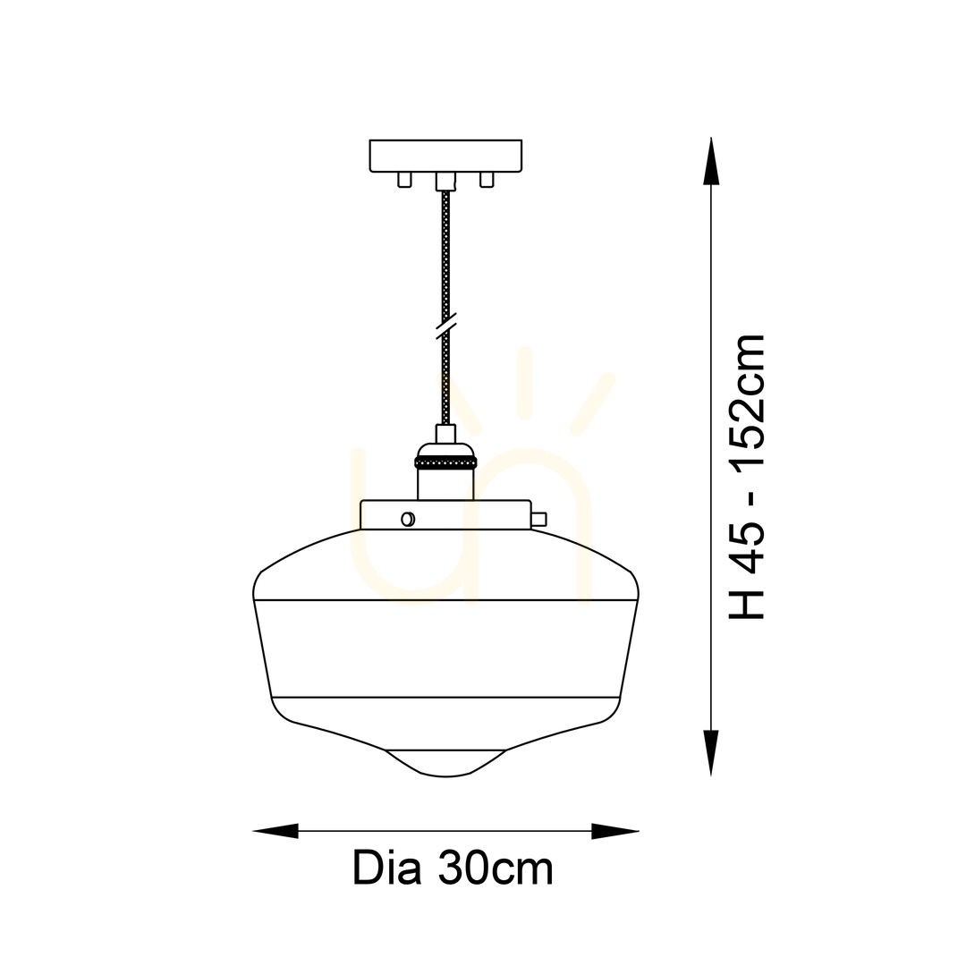 Obejrzyj Lampa wisząca Endon Camberley mosiądz szkło E27 30 cm Lampa wisząca Endon Camberley mosiądz szkło E27 30 cm