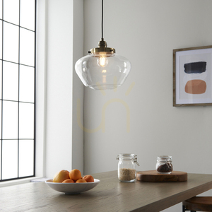 Lampa wisząca Endon Camberley mosiądz szkło E27 30 cm 3 Lampa wisząca Endon Camberley mosiądz szkło E27 30 cm small 3