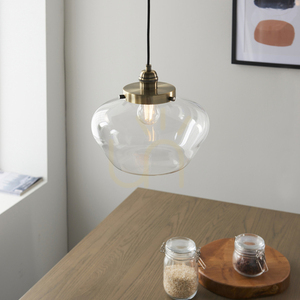 Lampa wisząca Endon Camberley mosiądz szkło E27 30 cm 6 Lampa wisząca Endon Camberley mosiądz szkło E27 30 cm small 6