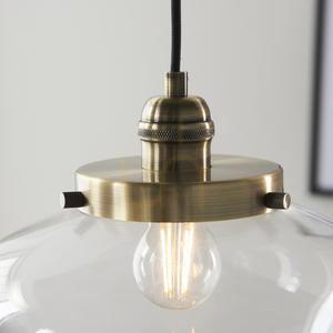 Lampa wisząca Endon Camberley mosiądz szkło E27 30 cm 7 Lampa wisząca Endon Camberley mosiądz szkło E27 30 cm small 7