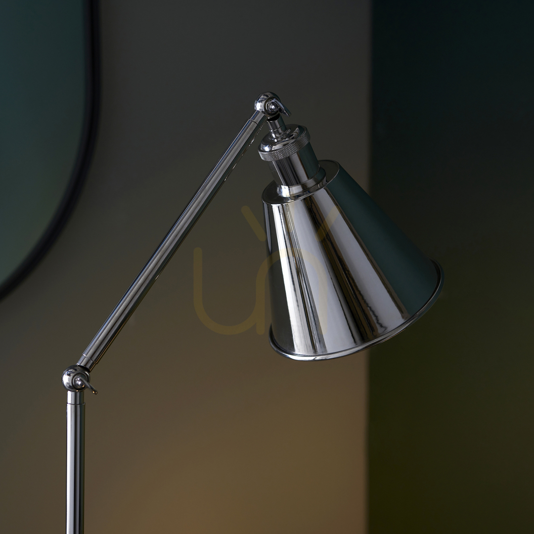 Zobacz Lampa stojąca Endon Hal srebrna stal E27 Lampa stojąca Endon Hal srebrna stal E27