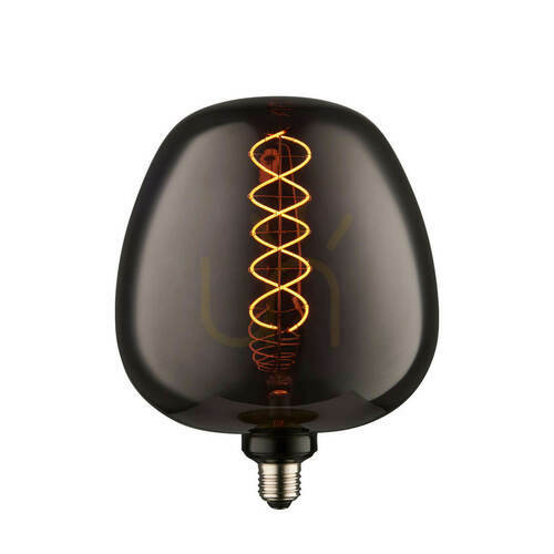 Sprawdź Lampa wisząca Endon Helix przydymiona szkło stal E27 1x4W 19 cm