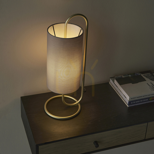 Sprawdź Lampa stołowa Endon Klip szara stalowa E27 50 cm