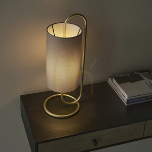 Lampa stołowa Endon Klip szara stalowa E27 50 cm small 3