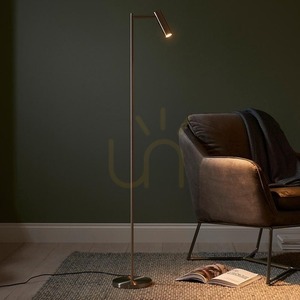 Lampa stojąca Endon Dedicated Reader srebrna LED stal small 2
