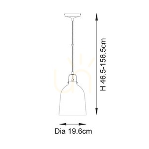 Lampa Wisząca Endon Lazenby Srebrna Stal E27 Śr. 19,6 cm small 2