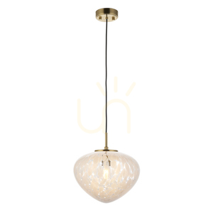Lampa wisząca Endon Mali mosiądz szkło E27 33 cm 9 Lampa wisząca Endon Mali mosiądz szkło E27 33 cm small 9