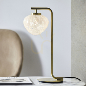 Lampa stołowa Endon Mali mosiądz stal szkło G9 small 4