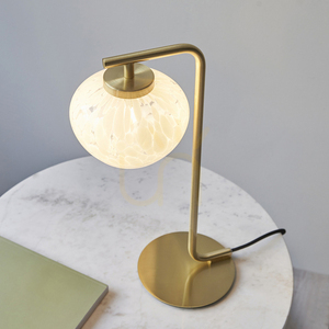 Lampa stołowa Endon Mali mosiądz stal szkło G9 small 6