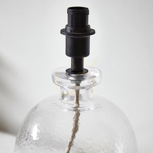 Podstawa lampy stołowej Endon Lyra czarna, szkło strukturalne E14 29,3 cm 100910 small 1