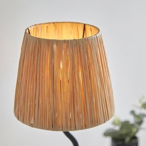 Lampa stołowa Endon Wriggle czarna rattanowa 45,7 cm small 8