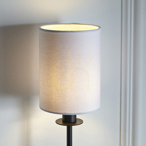 Kinkiet Endon Sancerre czarny vintage white tkanina E14 1-punktowy dimmable small 7