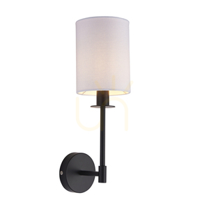 Kinkiet Endon Sancerre czarny vintage white tkanina E14 1-punktowy dimmable small 0