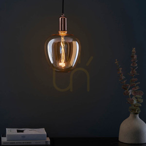 Żarówka dekoracyjna LED Endon Swirl E27 4 W 2000 K, szkło bursztynowe, Ø 19 cm small 2