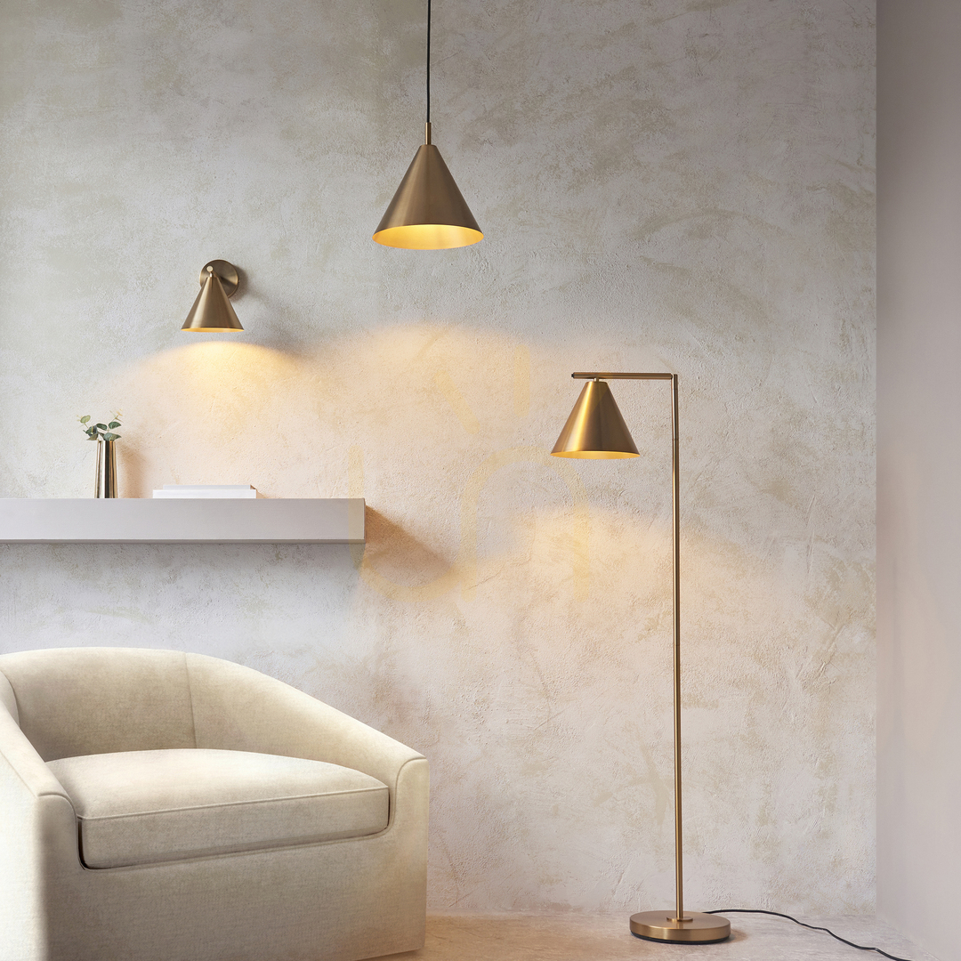 Obejrzyj Lampa wisząca Endon Cape mosiądz E27 stal czarny przewód 25,7 cm Lampa wisząca Endon Cape mosiądz E27 stal czarny przewód 25,7 cm