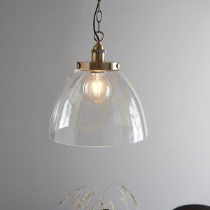 Lampa wisząca Endon Hansen Grand mosiądz szkło E27 33 cm small 3
