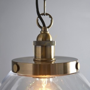 Lampa wisząca Endon Hansen Grand mosiądz szkło E27 33 cm small 6