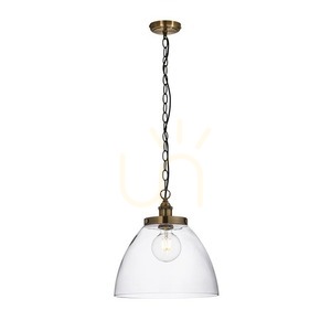 Lampa wisząca Endon Hansen Grand mosiądz szkło E27 33 cm small 8