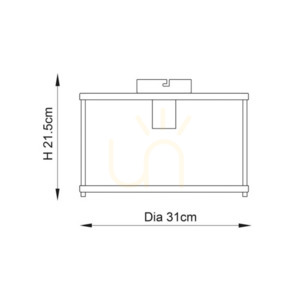Plafon Endon Hopton mosiądz E27 31 cm stal szkło 2 Plafon Endon Hopton mosiądz E27 31 cm stal szkło small 2