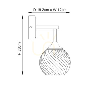 Kinkiet Endon Allegra mosiądz szkło E14 dimmable 2 Kinkiet Endon Allegra mosiądz szkło E14 dimmable small 2