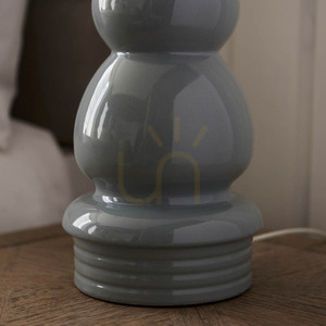 Lampa stołowa Endon Provence Cici szara ceramiczna E27 66 cm small 1