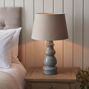 Lampa stołowa Endon Provence Cici szara ceramiczna E27 66 cm small 4
