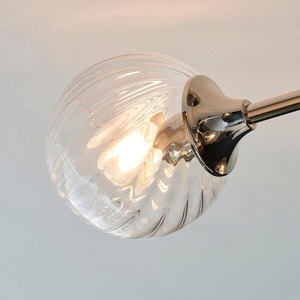 Lampa półplafon Endon Allegra jasny nikiel 6xE14 szkło spiralne 64 cm 104050 small 8