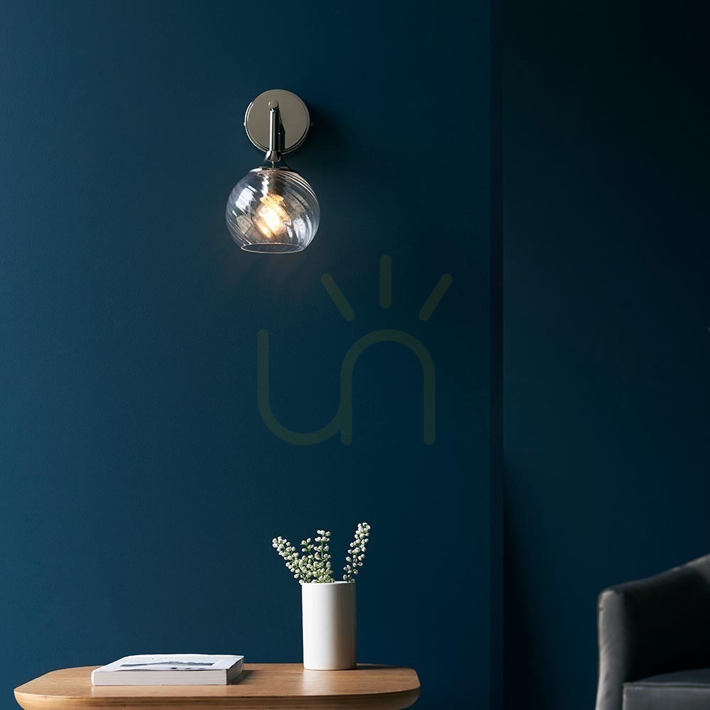 Zobacz Kinkiet Endon Allegra srebrny stal szkło E14 dimmable Kinkiet Endon Allegra srebrny stal szkło E14 dimmable
