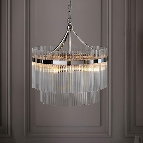 Sprawdź Lampa Wisząca Marietta Srebrny Endon