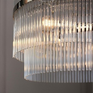Lampa wisząca Endon Marietta srebrna 3xE14 szklana, dimmowalna 40 cm small 5