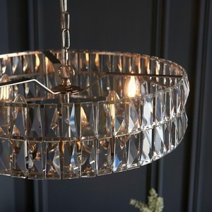 Lampa wisząca Endon Clifton srebrna 5xE14 szkło stal dimmable 6 Lampa wisząca Endon Clifton srebrna 5xE14 szkło stal dimmable small 6