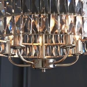 Lampa wisząca Endon Clifton srebrna 5xE14 szkło stal dimmable 7 Lampa wisząca Endon Clifton srebrna 5xE14 szkło stal dimmable small 7