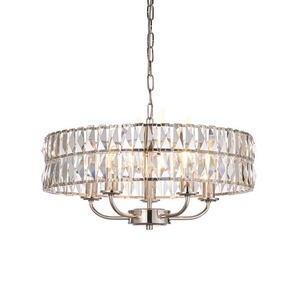 Lampa wisząca Endon Clifton srebrna 5xE14 szkło stal dimmable 0 Lampa wisząca Endon Clifton srebrna 5xE14 szkło stal dimmable small 0