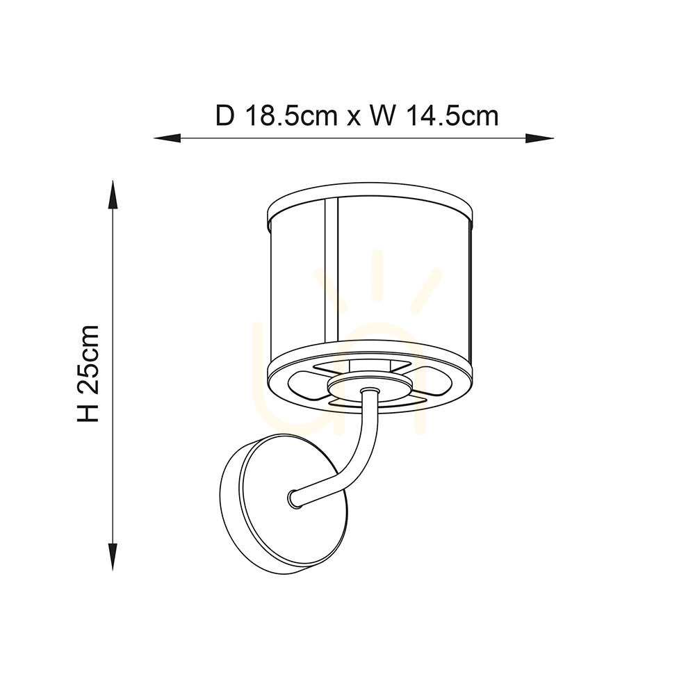 Zobacz Kinkiet Endon Hopton srebrny stal szklany E14 1-punktowy dimmable Kinkiet Endon Hopton srebrny stal szklany E14 1-punktowy dimmable
