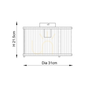 Plafon Endon Ridgeton mosiądz szkło 31 cm E27 1-punktowy 2 Plafon Endon Ridgeton mosiądz szkło 31 cm E27 1-punktowy small 2