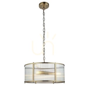 Lampa wisząca Endon Ridgeton mosiądz 3xE14 45 cm small 1