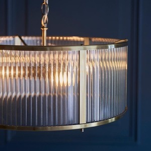 Lampa wisząca Endon Ridgeton mosiądz 3xE14 45 cm small 6