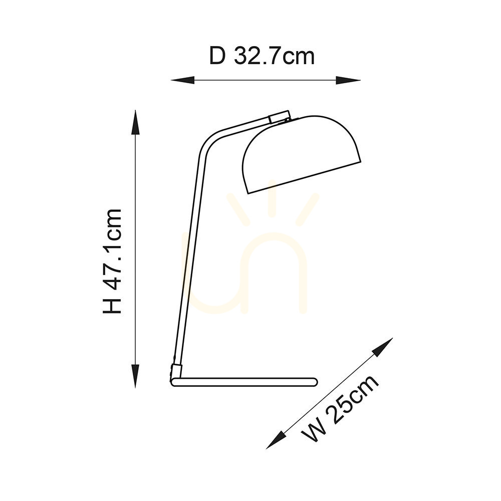 Obejrzyj Lampa stołowa Endon Brair mosiądz stal E14 47,1 cm Lampa stołowa Endon Brair mosiądz stal E14 47,1 cm
