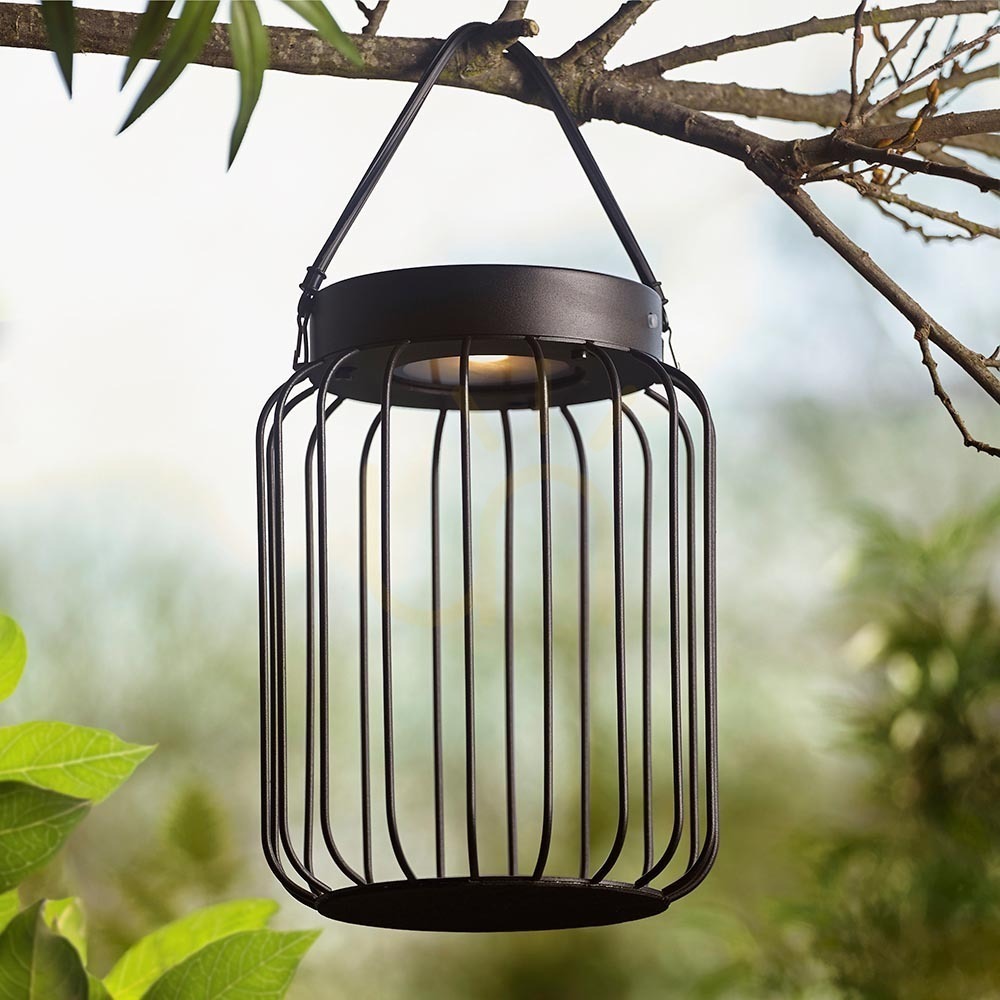 Wyświetl Lampa stołowa Endon Tropic czarna LED stal szkło 27 cm Lampa stołowa Endon Tropic czarna LED stal szkło 27 cm