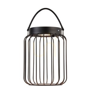 Lampa stołowa Endon Tropic czarna LED stal szkło 27 cm 0 Lampa stołowa Endon Tropic czarna LED stal szkło 27 cm small 0