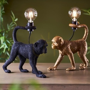 Lampa stołowa Endon Capuchin czarna z żywicy i stali small 1