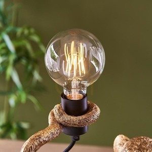Lampa stołowa Endon Capuchin czarna z żywicy i stali small 8