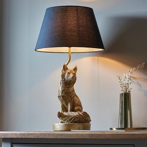 Lampa stołowa Endon Fox czarna 53 cm E14 granatowy klosz 5 Lampa stołowa Endon Fox czarna 53 cm E14 granatowy klosz small 5
