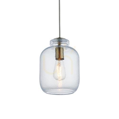 Sprawdź Lampa wisząca Endon Lyra mosiądz szkło E27 20 cm