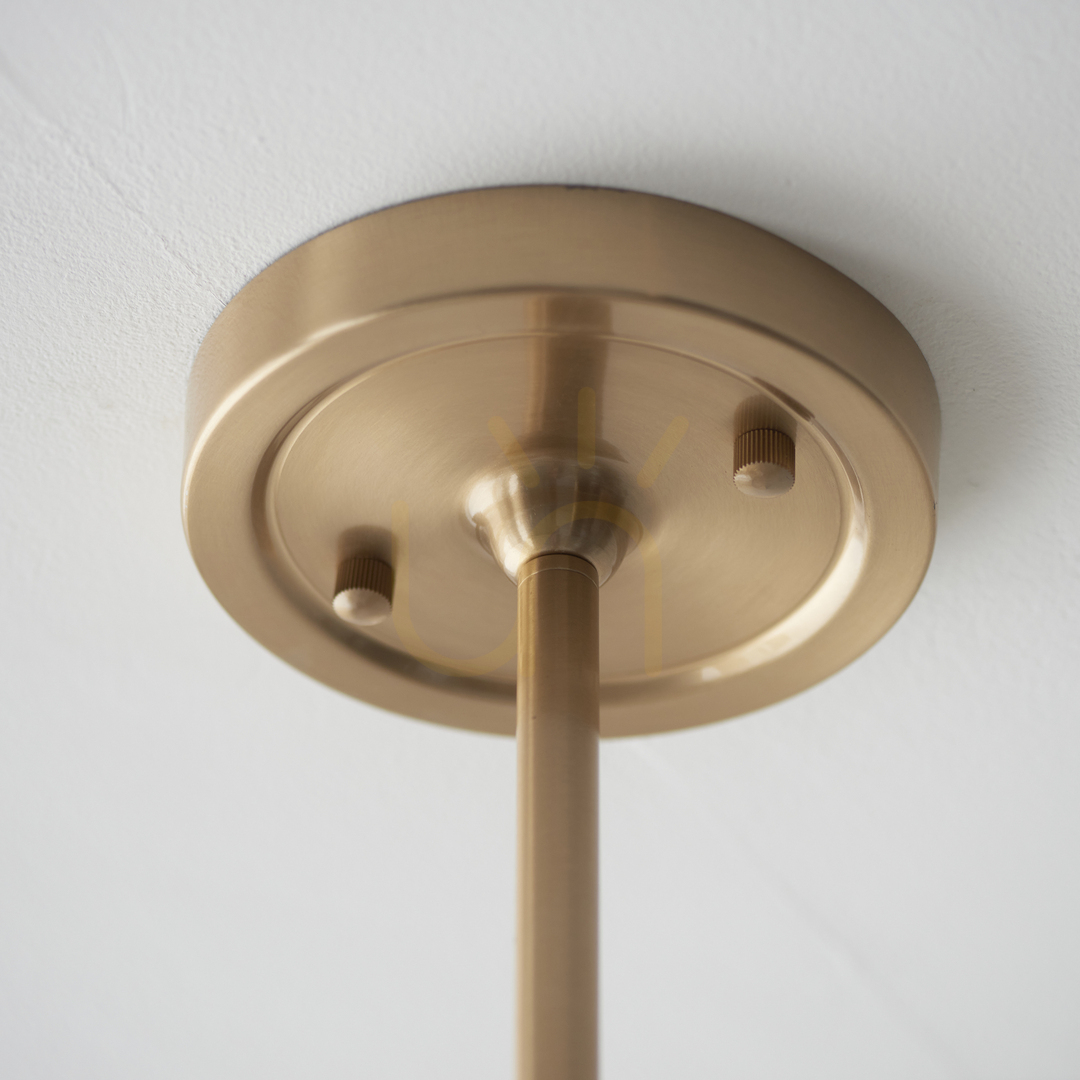 Zobacz Lampa wisząca Endon Santiago mosiądz 5-ramienna, stal, 78,5 cm Lampa wisząca Endon Santiago mosiądz 5-ramienna, stal, 78,5 cm